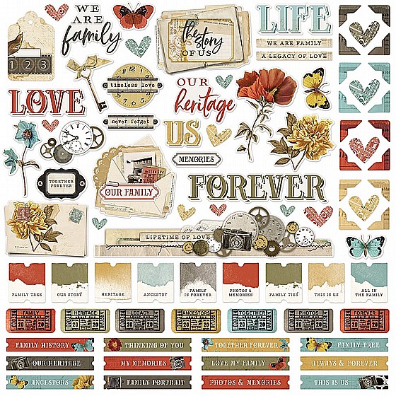 Ancestry - Cardstock Sticker