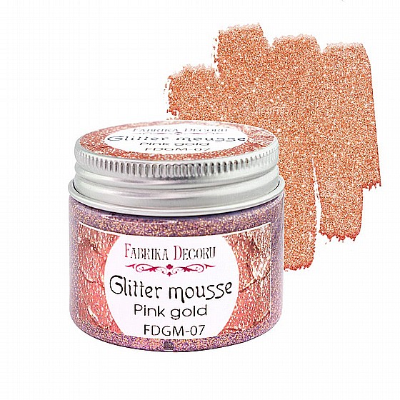 ��� ������ �� �����  Glitter mousse, color Pink gold