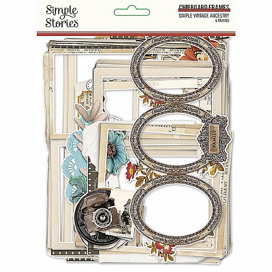 Simple Stories - Simple Vintage Ancestry Collection  Chipboard Frame