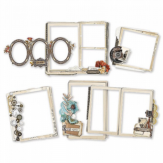 Simple Stories - Simple Vintage Ancestry Collection  Chipboard Frame