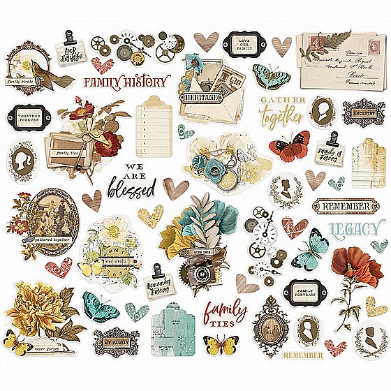 Simple Vintage Ancestry Collection - Ephemera - Bits and Pieces