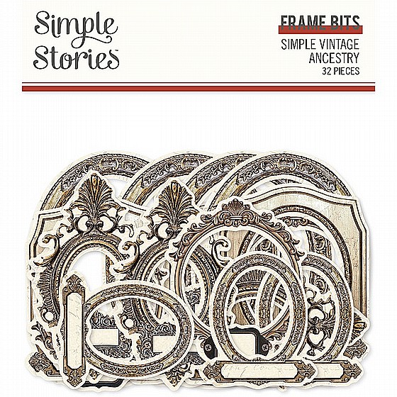 Simple Vintage Ancestry Collection - Ephemera - Frame Bits and Pieces