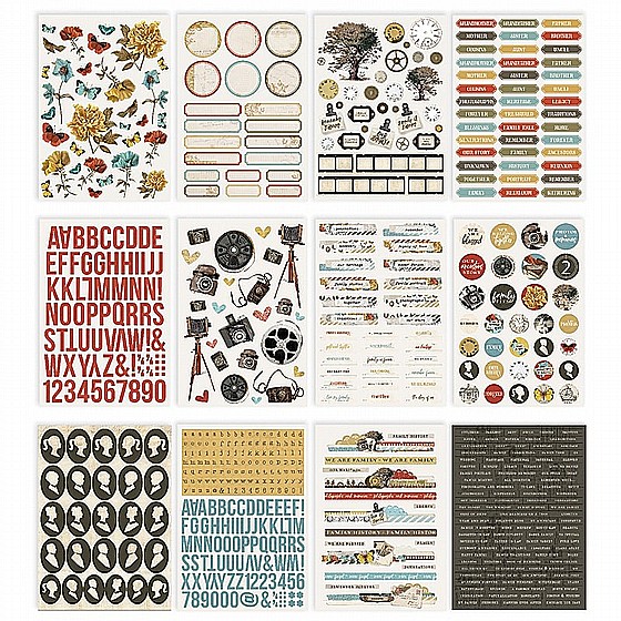 Simple Vintage Ancestry Collection - Sticker Book