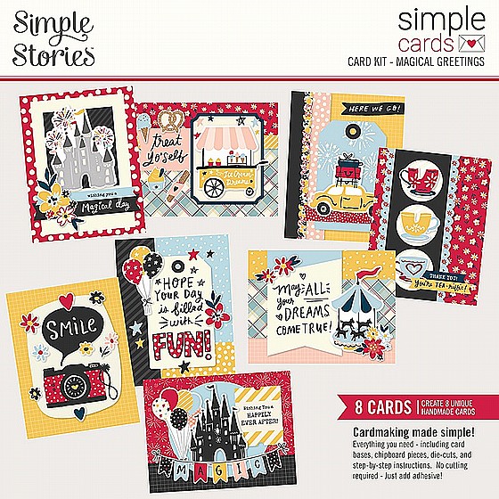 ���� ����� ������ ������ ���� Say Cheese Main Street Simple Cards Card Kit Magical Greetings