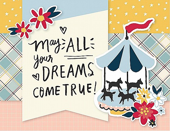 ���� ����� ������ ������ ���� Say Cheese Main Street Simple Cards Card Kit Magical Greetings