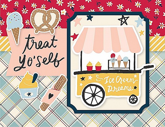 ���� ����� ������ ������ ���� Say Cheese Main Street Simple Cards Card Kit Magical Greetings