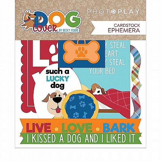 Photo Play Paper - Dog Lover Collection - Ephemera
