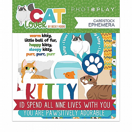 Photo Play Paper - Cat Lover Collection - Ephemera