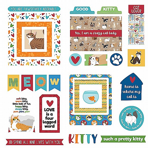 Photo Play Paper - Cat Lover Collection - Ephemera