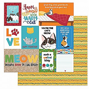 Photo Play Paper - Cat Lover Collection - 12 x 12 Double Sided Paper - Spoiled Photo Play Paper - Cat Lover Collection - 12 x 12 Double Sided Paper - Spoiled