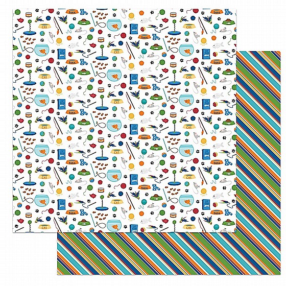 Cat Lover Collection - 12 x 12 Double Sided Paper - Pounce