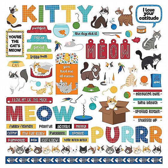 ���� ��� �������� Cat Lover Collection - 12 x 12 Collection Pack