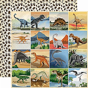 דינוזאורים 3x3 Journaling Cards דינוזאורים 3x3 Journaling Cards