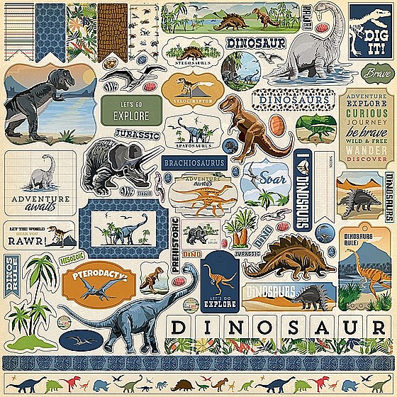 Dinosaurs Element Sticker