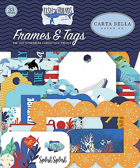 FISH ARE FRIENDS FRAMES & TAGS
