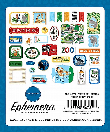 ������ �������� ������ ��� ����� ZOO ADVENTURE EPHEMERA