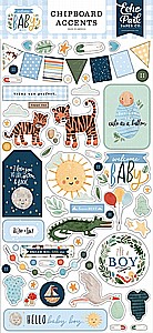 ���� ������ WELCOME BABY BOY 6X13 CHIPBOARD ACCENTS