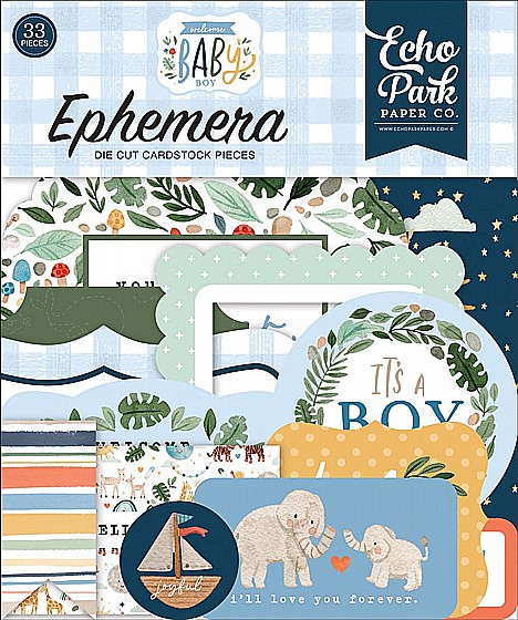 ������ �������� WELCOME BABY BOY EPHEMERA
