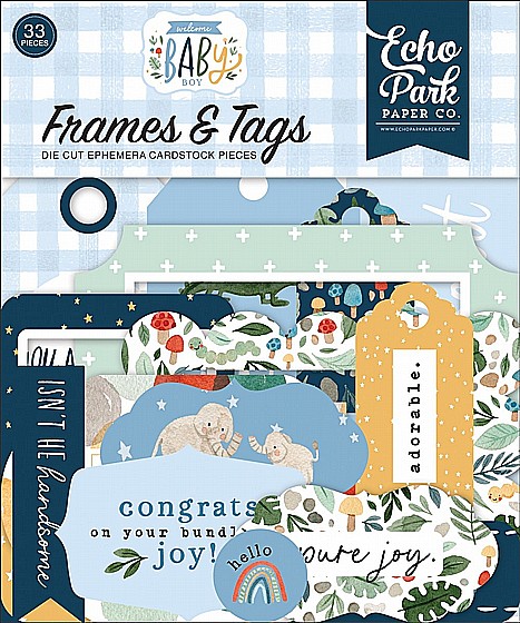 ������ �������� WELCOME BABY BOY FRAMES & TAGS