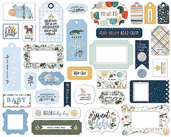 ������ �������� WELCOME BABY BOY FRAMES & TAGS
