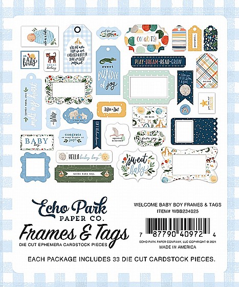 ������ �������� WELCOME BABY BOY FRAMES & TAGS