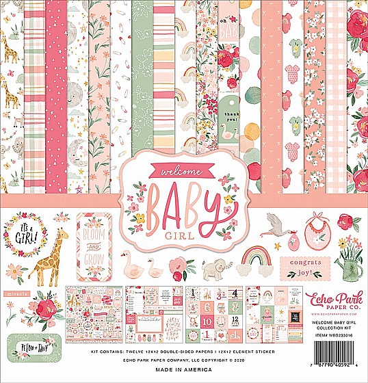 WELCOME BABY GIRL COLLECTION KIT