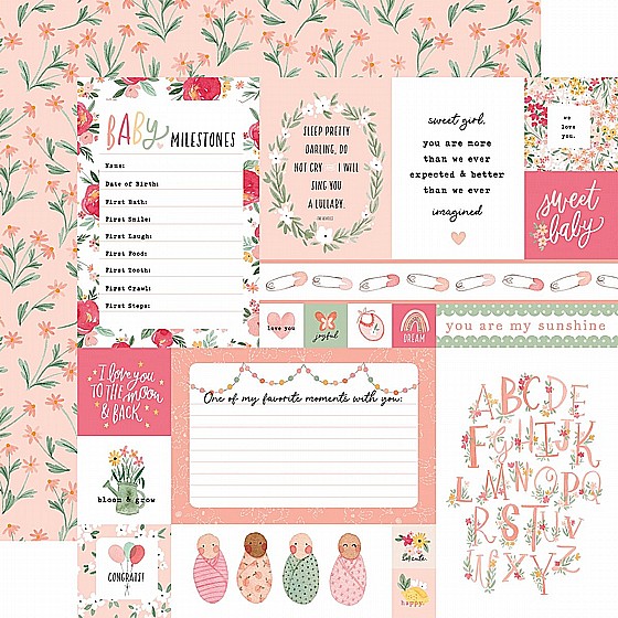 WELCOME BABY GIRL COLLECTION KIT