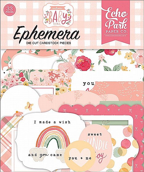 WELCOME BABY GIRL EPHEMERA