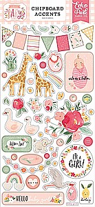 WELCOME BABY GIRL 6X13 CHIPBOARD ACCENTS WELCOME BABY GIRL 6X13 CHIPBOARD ACCENTS