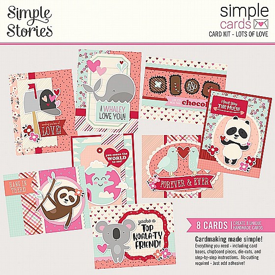 ���� ������ ���� ����� ����� SIMPLE CARDS CARD KIT - LOTS OF LOVE