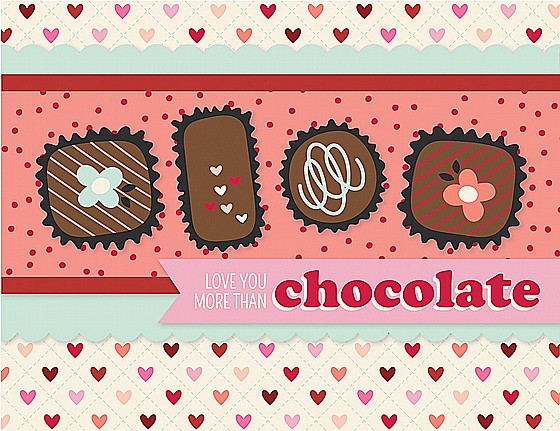 ���� ������ ���� ����� ����� SIMPLE CARDS CARD KIT - LOTS OF LOVE