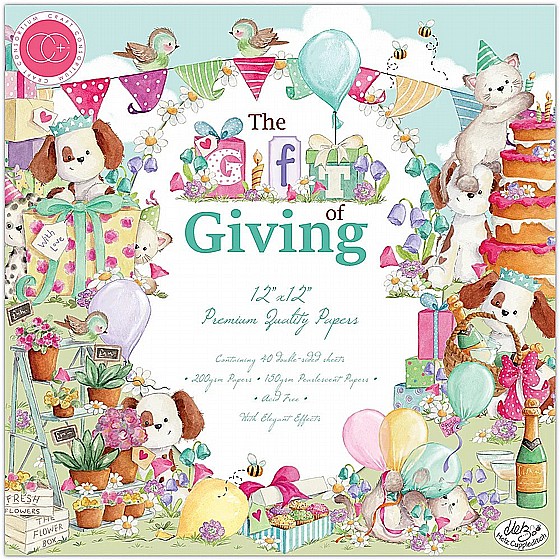 מארז דפי קארדסטוק The Gift of Giving Premium Paper Pad