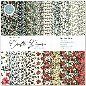 מארז דפי קארדסטוק The Essential Craft Papers - Festive Flora מארז דפי קארדסטוק The Essential Craft Papers - Festive Flora