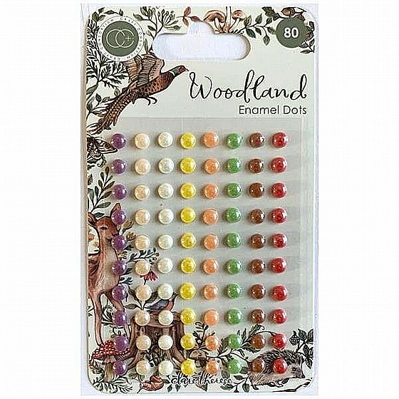������ ������ Woodland - Adhesive Enamel Dots