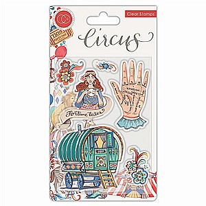 מארז חותמות סיליקון מגדת עתידות Circus Stamp Set Fortune Teller מארז חותמות סיליקון מגדת עתידות Circus Stamp Set Fortune Teller