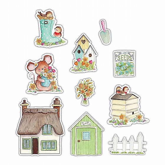 ���� ������ �� Cottage Garden - Wooden Ephemera Shapes