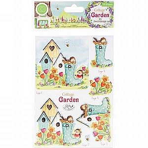 10 גליונות חיתוכים תלת ממד Cottage Garden - 3D Decoupage Set 10 גליונות חיתוכים תלת ממד Cottage Garden - 3D Decoupage Set