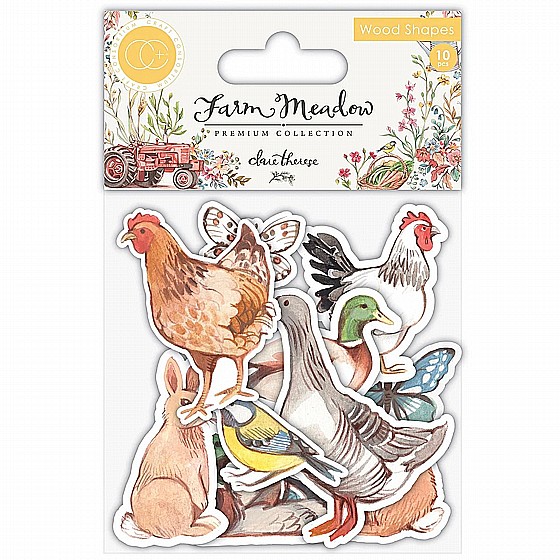 ���� ������ �� Farm Meadow - Wood Shapes - Animals