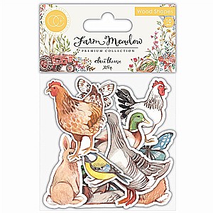 מארז חיתוכי עץ Farm Meadow - Wood Shapes - Animals מארז חיתוכי עץ Farm Meadow - Wood Shapes - Animals