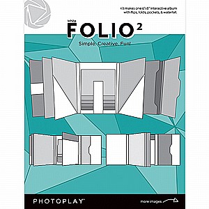 Photo Play Paper - Maker's Series Collection - Creation Bases - Folio2 - 6 x 8 - White