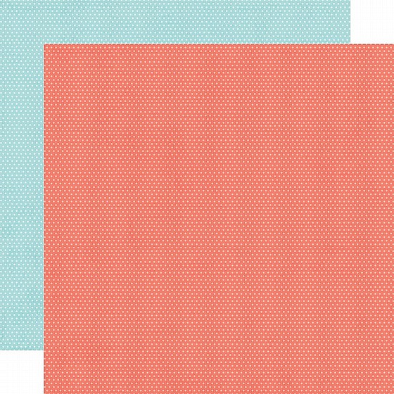 SALMON/SKY DOTS