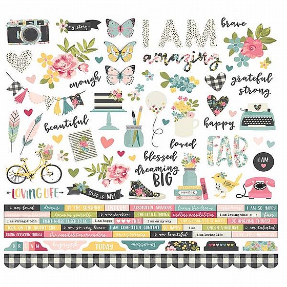 �� �� ���� ����� - I AM... Cardstock Stickers