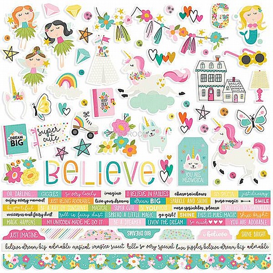 ����� ����� - Dream Big Cardstock Stickers