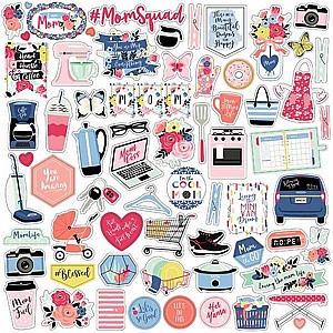סופר אמא - I Am Mom Elements Cardstock Stickers סופר אמא - I Am Mom Elements Cardstock Stickers