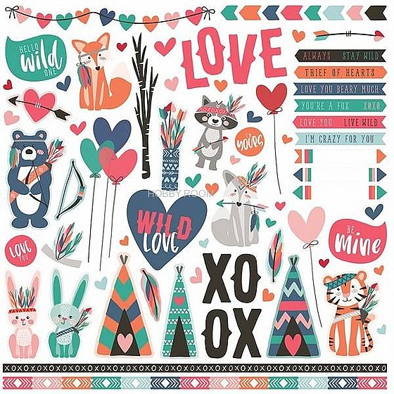 ���� ����� - Wild Love Elements Stickers