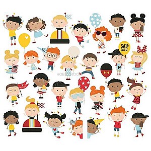 ילדים שמחים תגידו צ'יז - Say Cheese 4 Bits & Pieces Die-Cuts - Happy Kids ילדים שמחים תגידו צ'יז - Say Cheese 4 Bits & Pieces Die-Cuts - Happy Kids