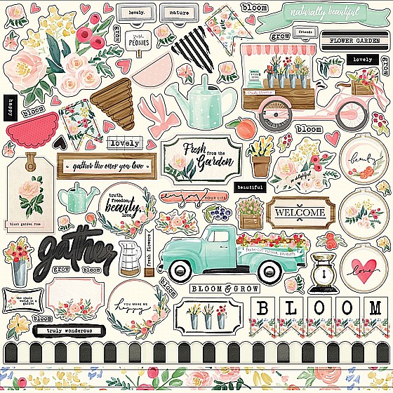 FLOWER MARKET ELEMENT STICKER