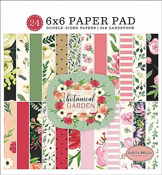 ���� ��� ��������  BOTANICAL GARDEN 6X6 PAPER PAD