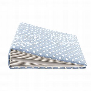 BLANK ALBUM WITH A SOFT FABRIC COVER PEAS IN BLUE 20?M ? 20?M BLANK ALBUM WITH A SOFT FABRIC COVER PEAS IN BLUE 20?M ? 20?M