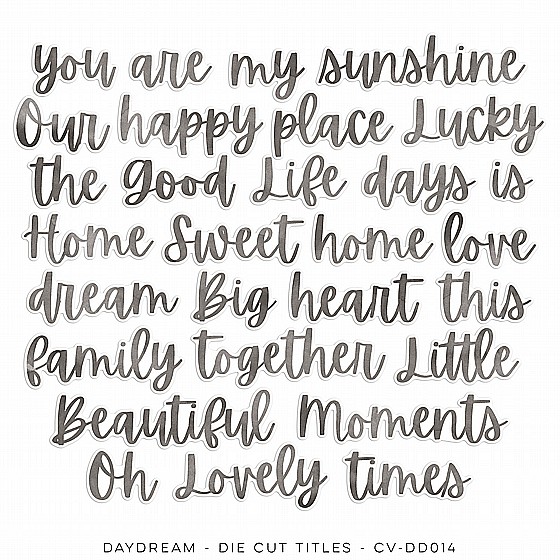 DAYDREAM � Die Cut Titles